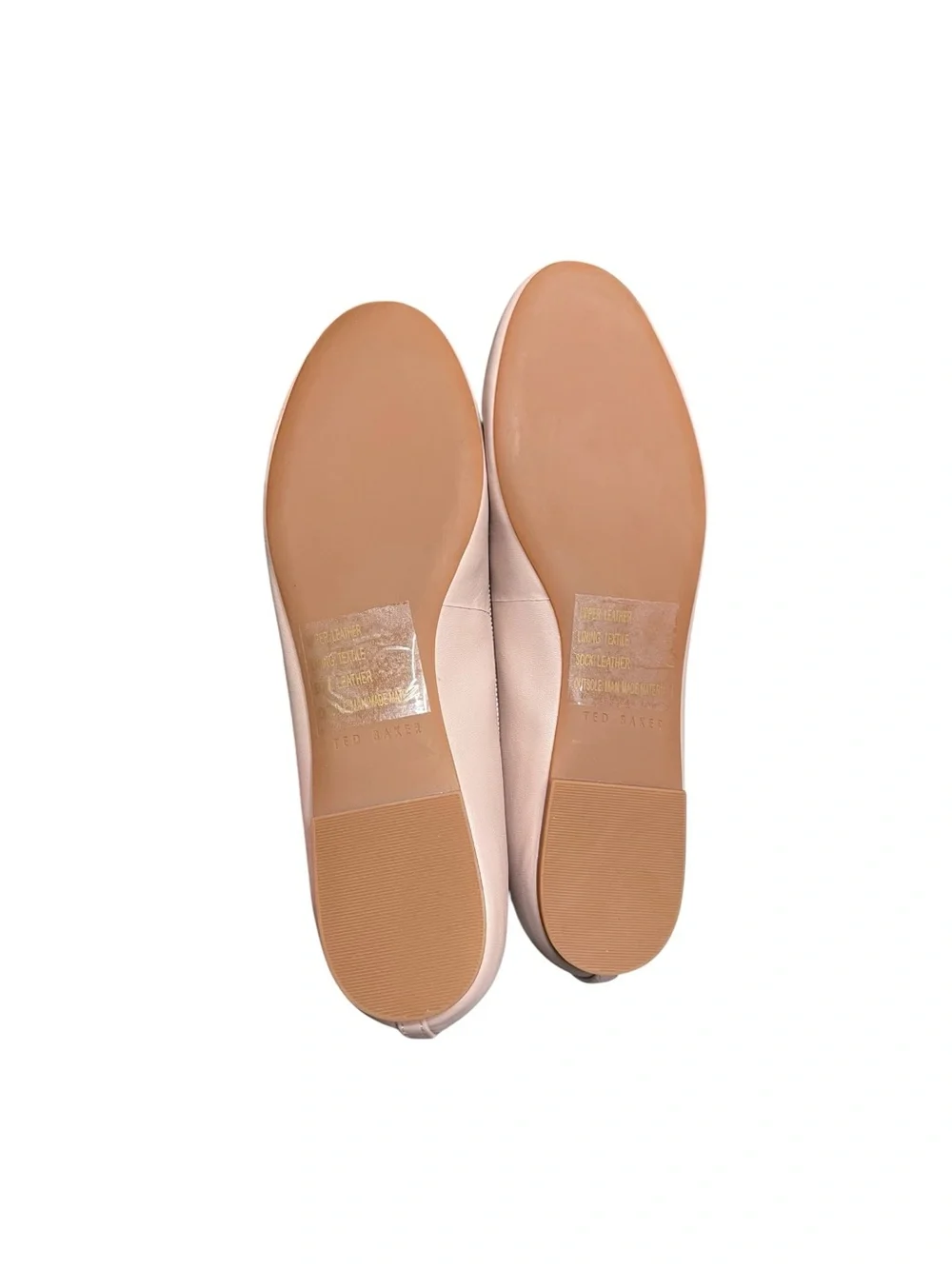 🌻 NEW w/Tag Ted Baker Pink Ballerina Flats Almond Toe Signature Bow Size 9